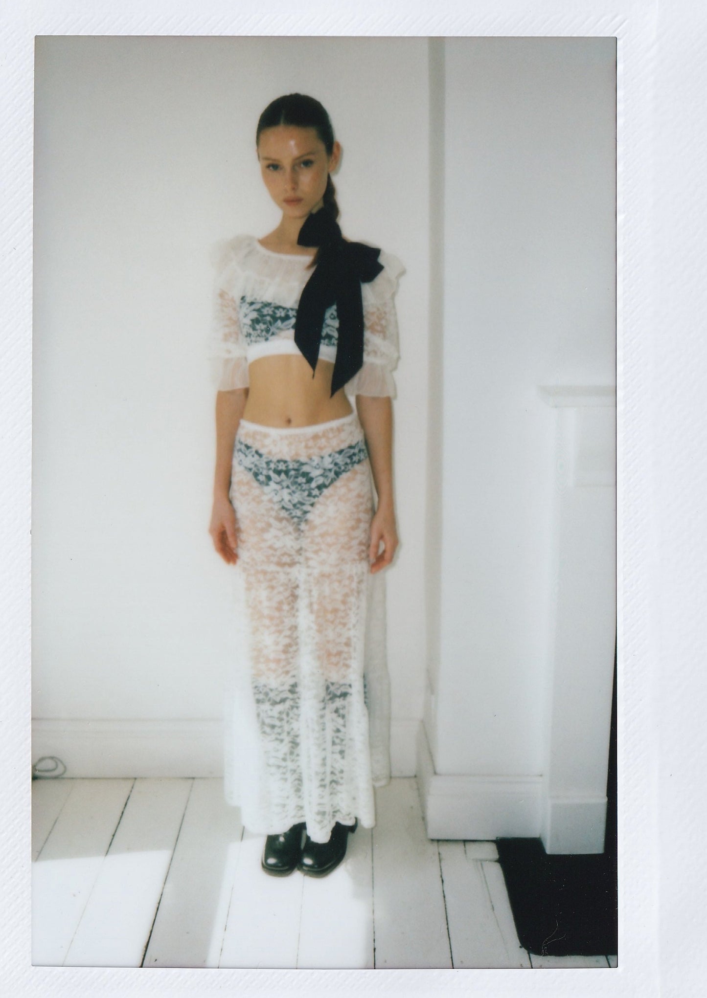 Valentina Skirt in White Lace