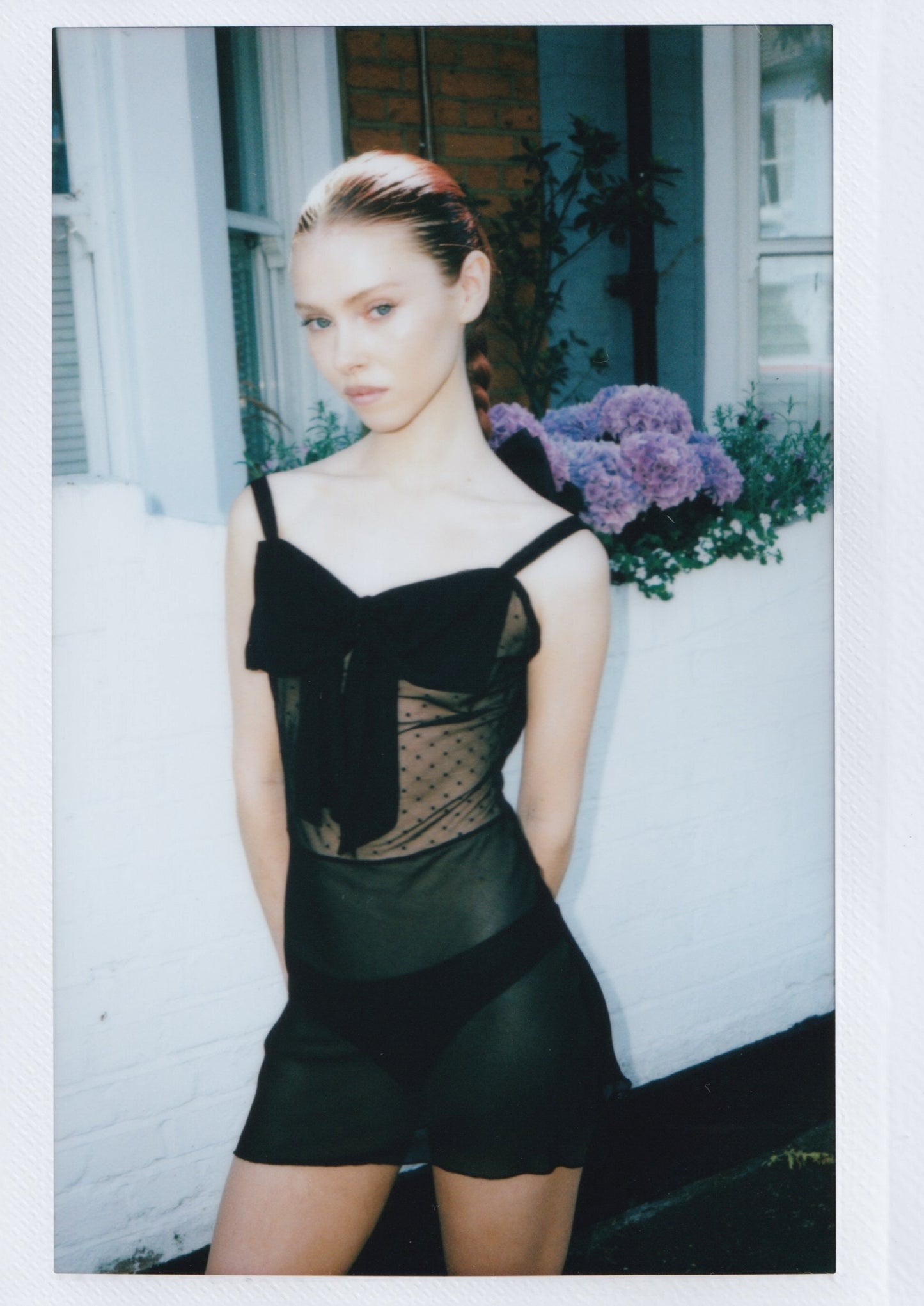 Rosie Dress in Black Dot