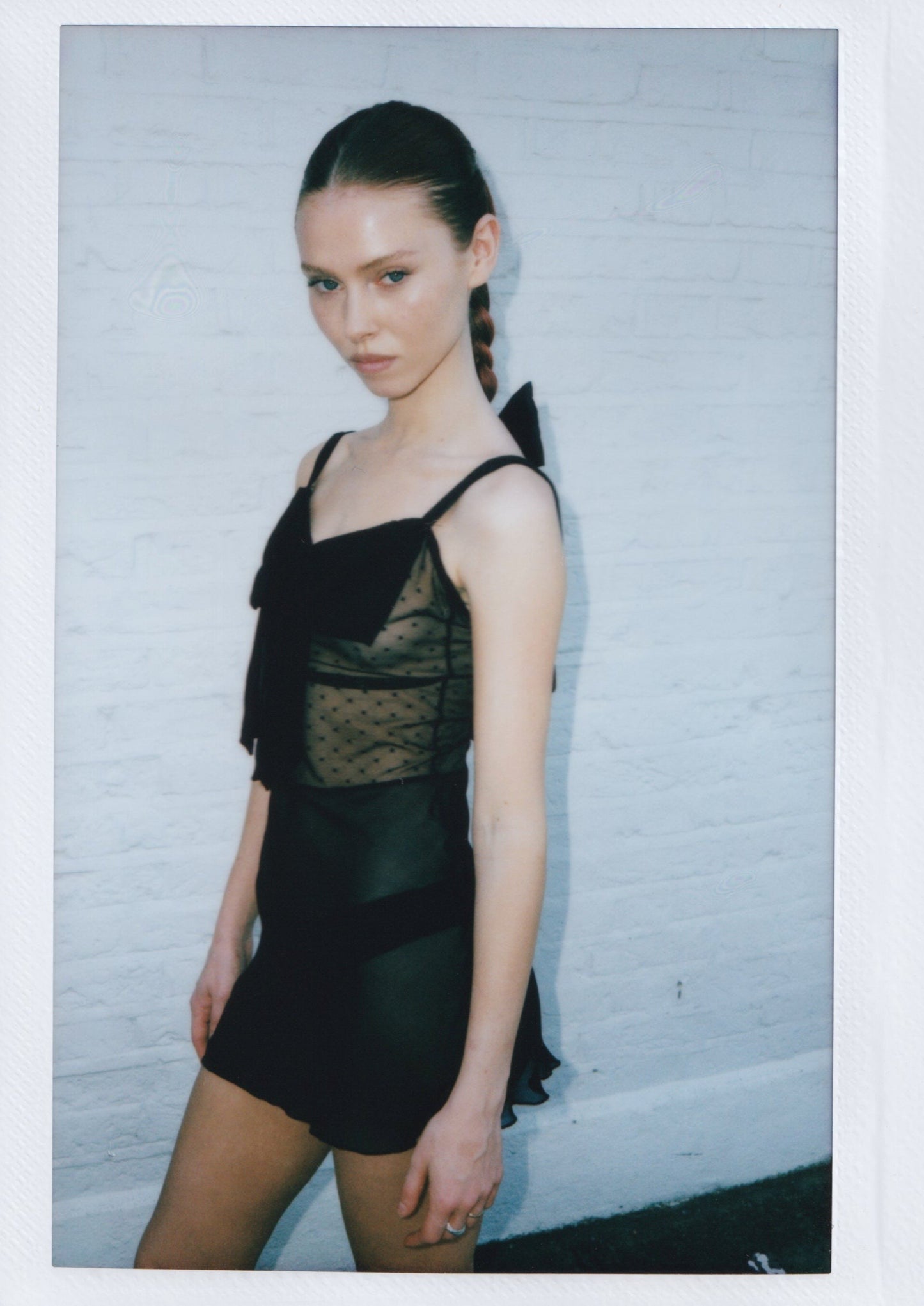 Rosie Dress in Black Dot