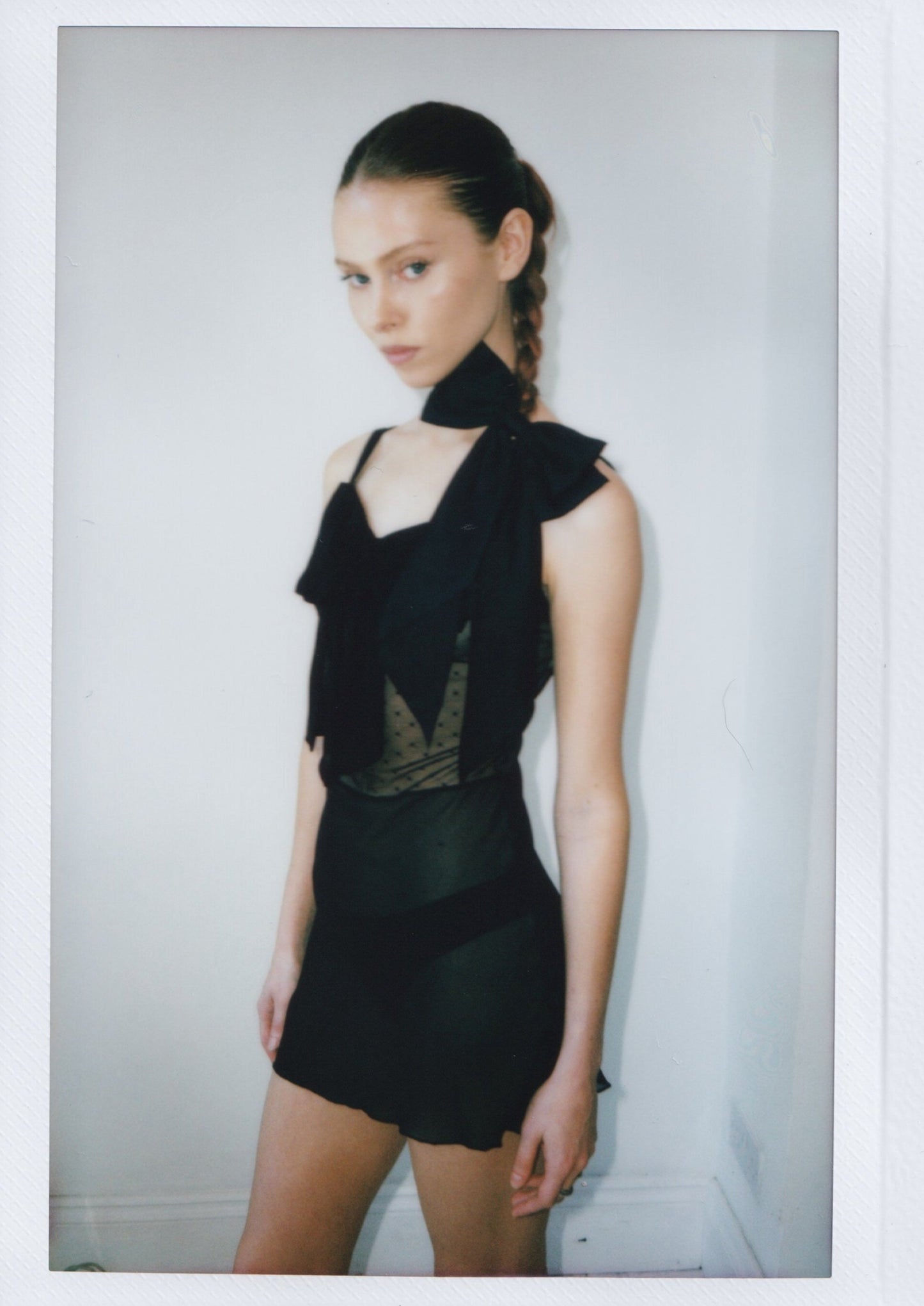 Rosie Dress in Black Dot