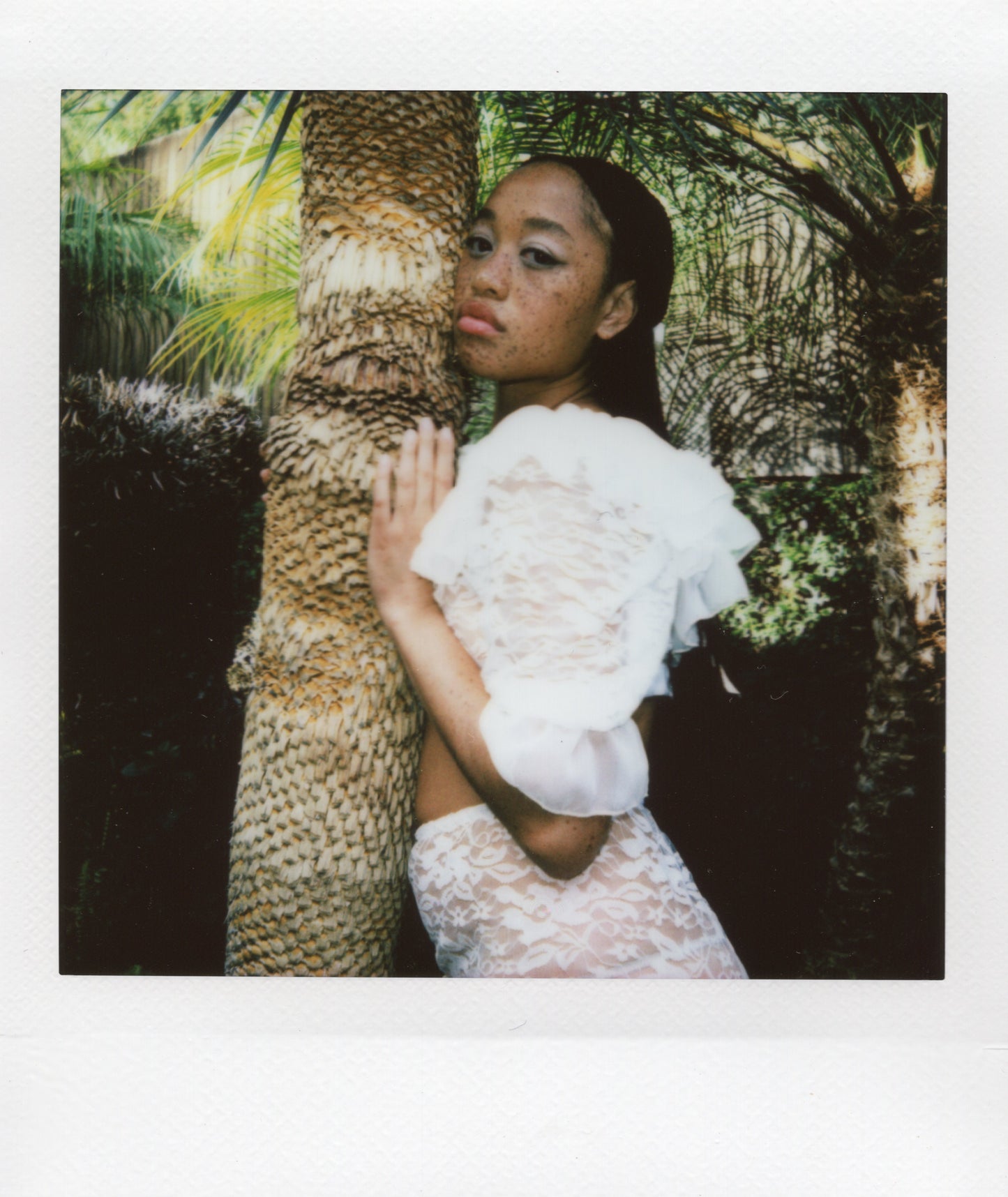 Mercedes Top in White Lace