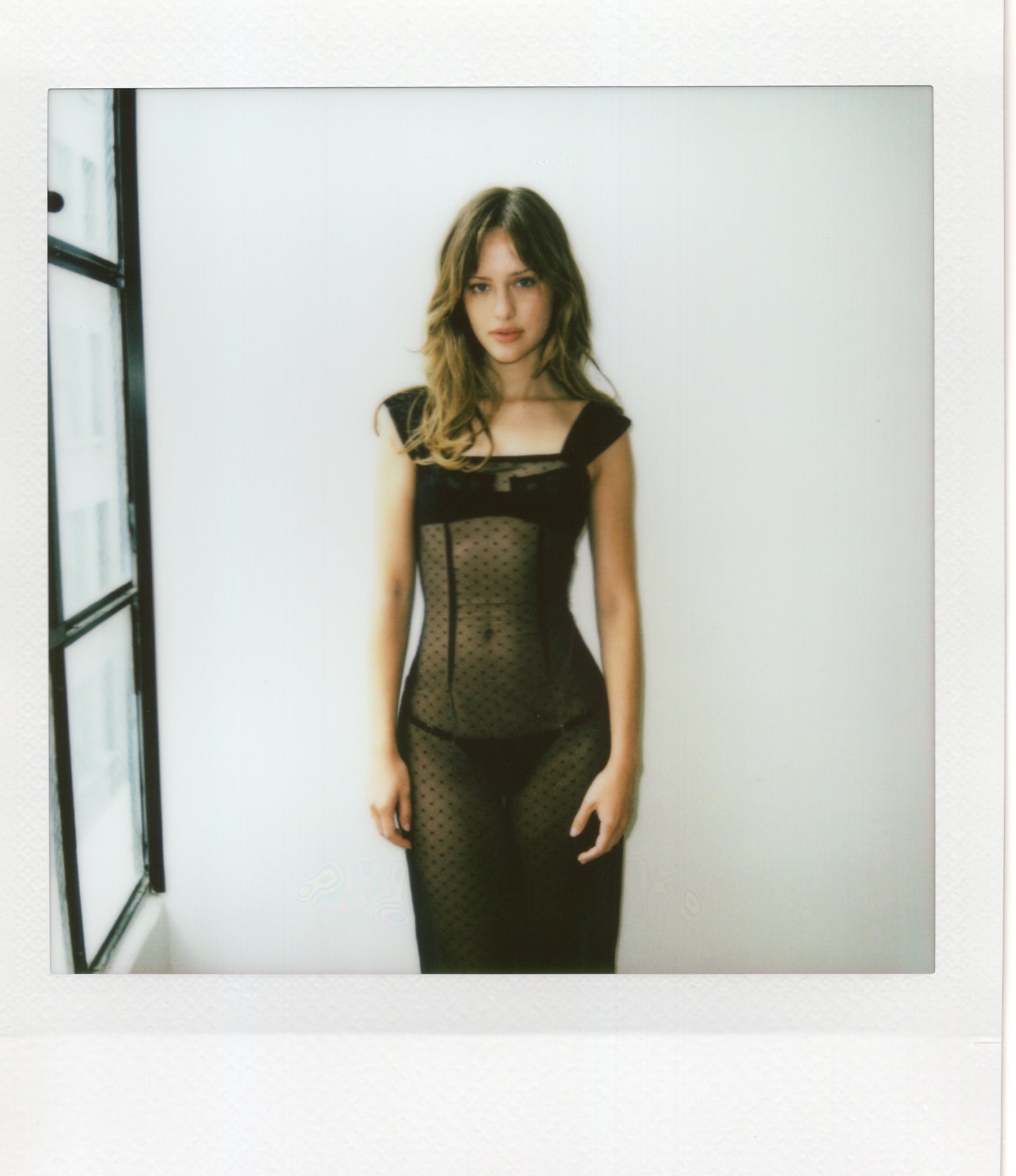 Bowery Dress in Black Dot