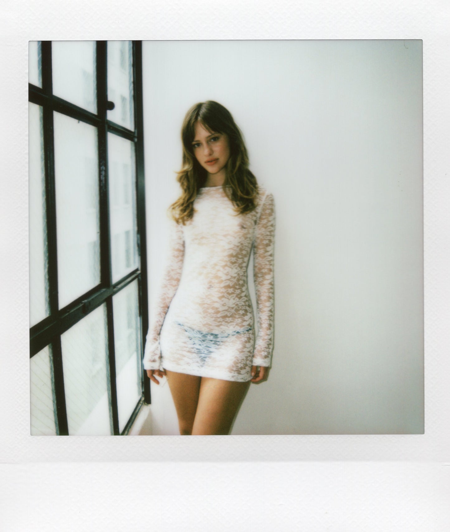 Bella Dress in White Lace