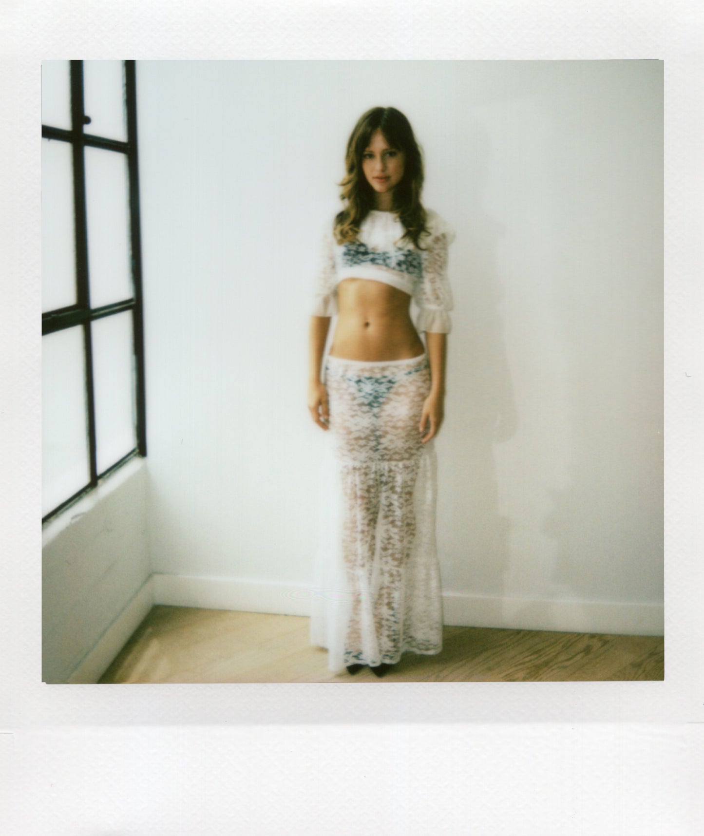 Valentina Skirt in White Lace