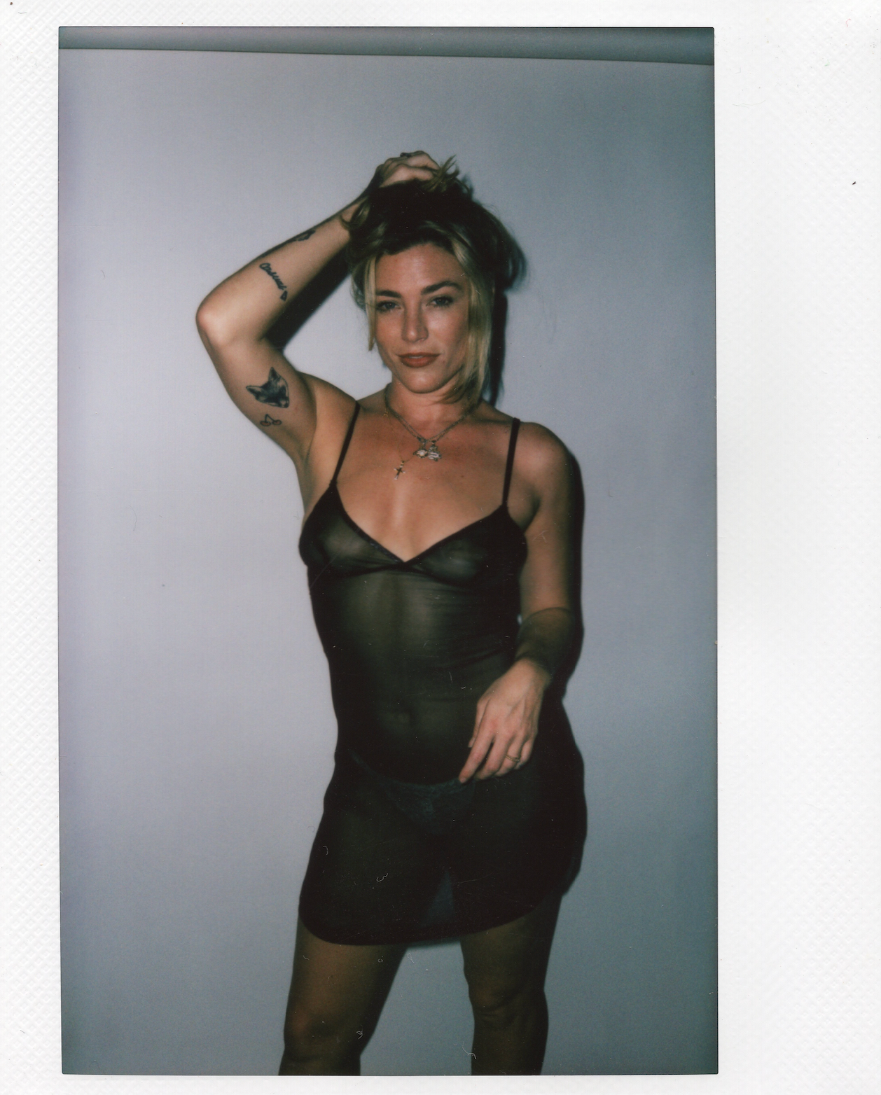 Fox Slip Dress in Shadow