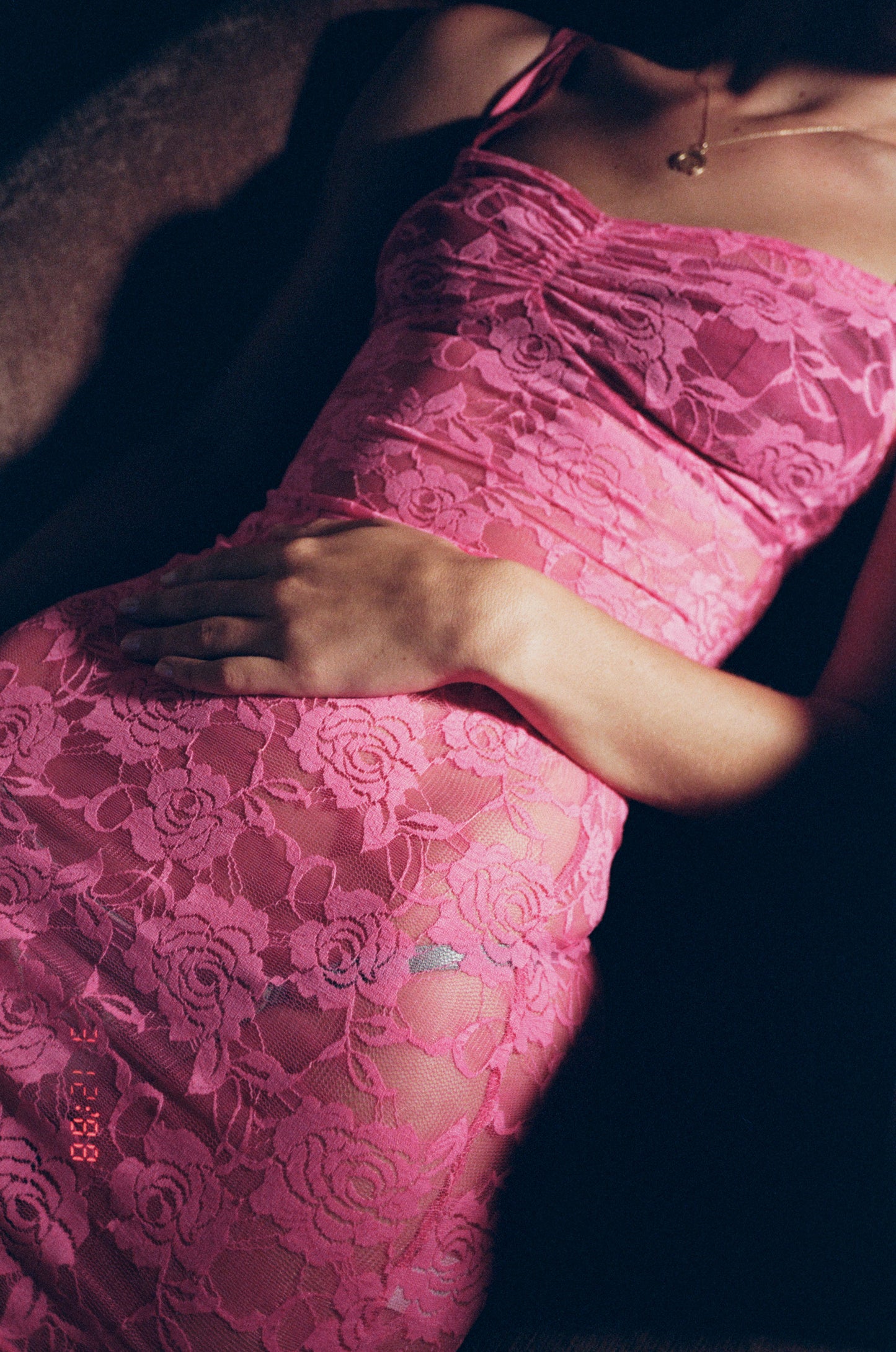 Kate Dress in Raspberry Lace
