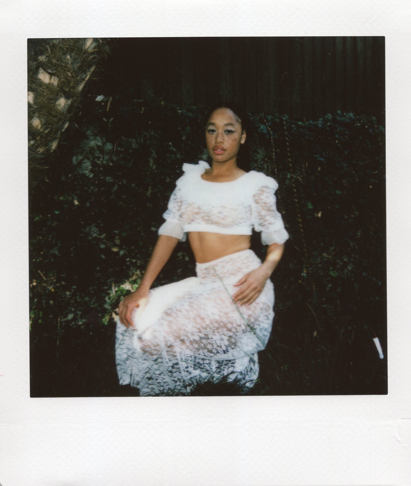 Valentina Skirt in White Lace